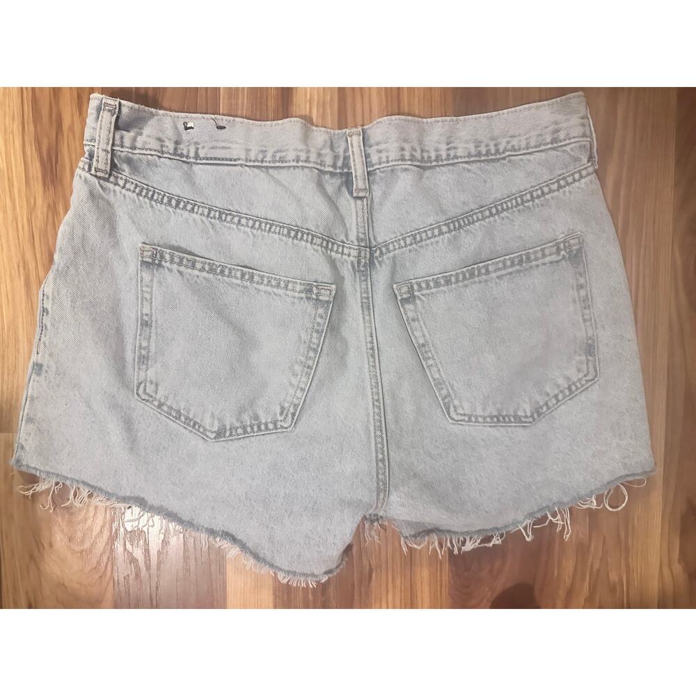 Gap Light Blue Stride Short Denim Ripped Jean Shorts - Picture 3 of 4